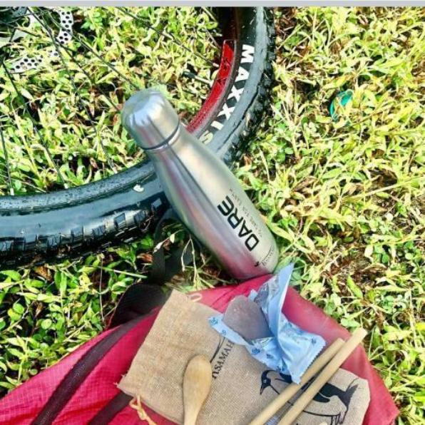 KSAMAH Eco-Friendly Stainless Steel Water Bottle - Silver 500 ml